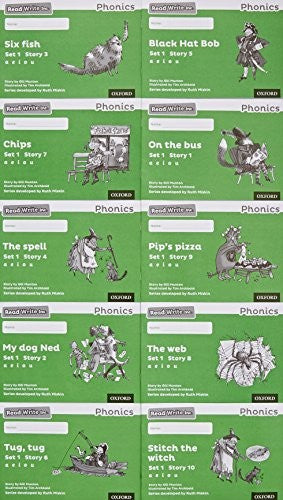 Read Write Inc. Phonics: Green Set 1 Core Black & White Storybooks (Pack of 100)