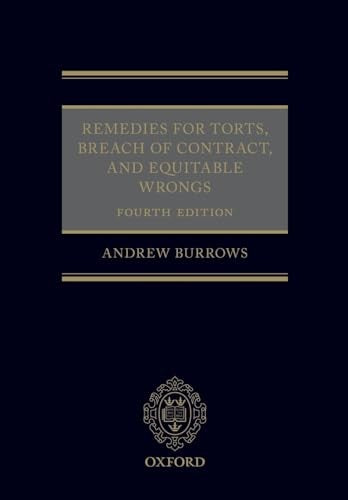 Remedies for Torts, Breach of Contract, and Equitable Wrongs
