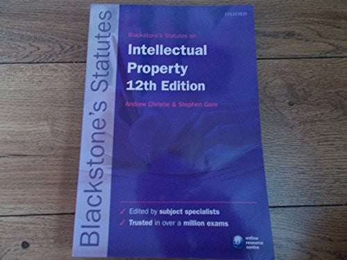 Blackstone's Statutes on Intellectual Property