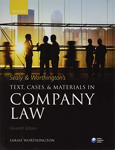 Sealy & Worthington's Text, Cases, and Materials in Company Law