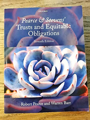 Pearce & Stevens' Trusts and Equitable Obligations