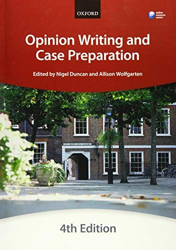 Opinion Writing and Case Preparation