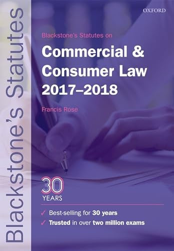 Blackstone's Statutes on Commercial & Consumer Law 2017-2018