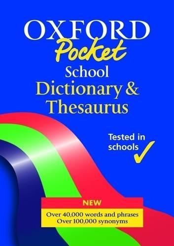 Pocket School Dictionary and Thesaurus Combined