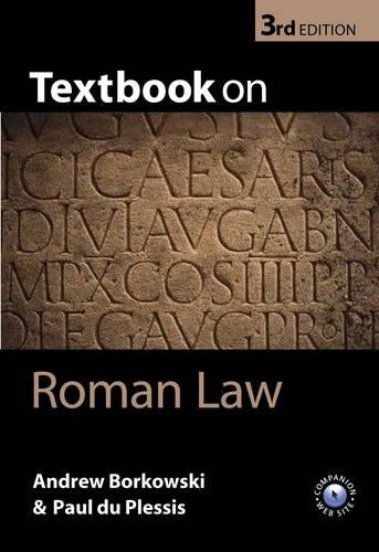 Textbook on Roman Law