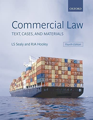 Commercial Law Text Cases And Materials