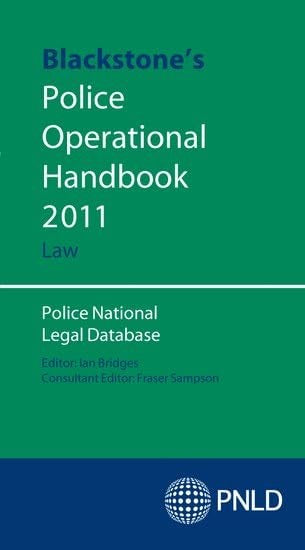 Blackstone's Police Operational Handbook: Law