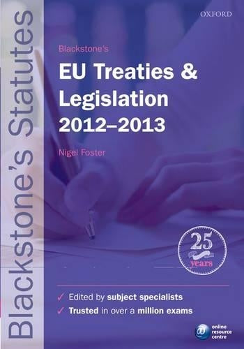 Blackstone's EU Treaties & Legislation