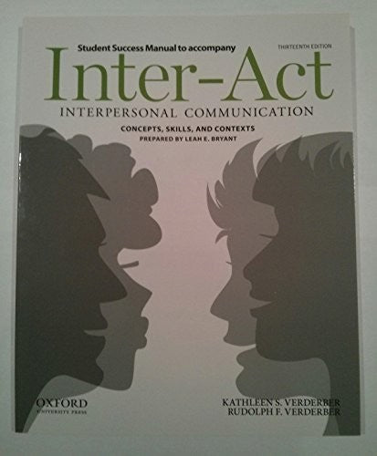 Student Success Manual to accompany Inter-Act, 13th edition