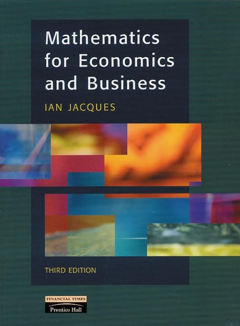 Mathematics for Economics and Business