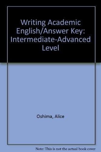 Writing Academic English : A Writing and Sentence Structure Handbook
