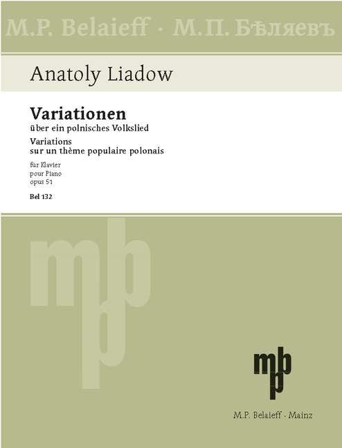 Anatoly Liadow-Variationen op. 51-Piano