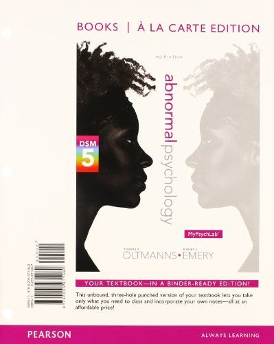 Abnormal Psychology, Books a la Carte Edition