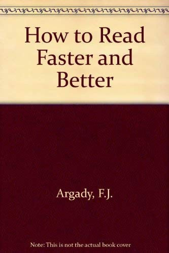How to Read Faster and Better