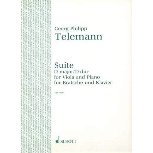 Georg Philipp Telemann: Suite In D For Viola And Piano: Viola: Instrumental Work