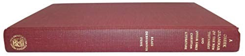 Greek Grammar of the New Testament and Other Early Christian Literature