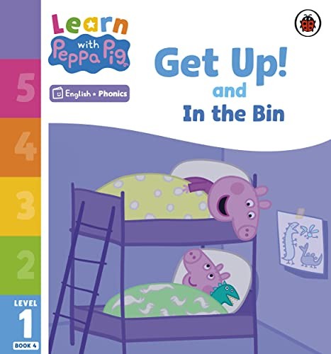 Learn with Peppa Phonics Level 1 Book 4 Get Up! and In the Bin (Phonics Reader)