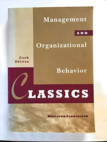 Management and Organizational Behavior Classics