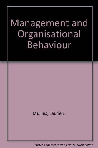 Management and Organisational Behaviour