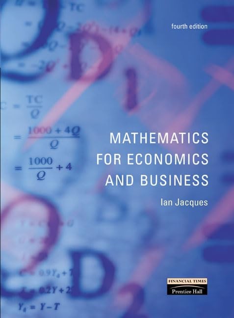 Mathematics for Economics and Business