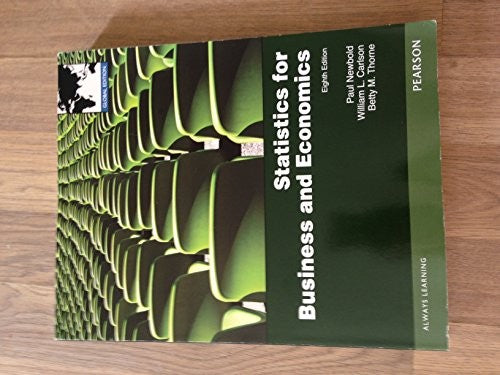 Statistics for Business and Economics: Global Edition