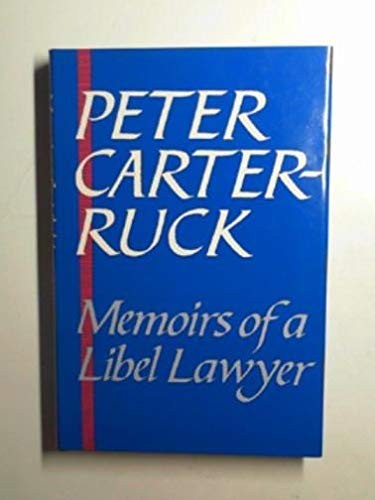 Memoirs of a Libel Lawyer