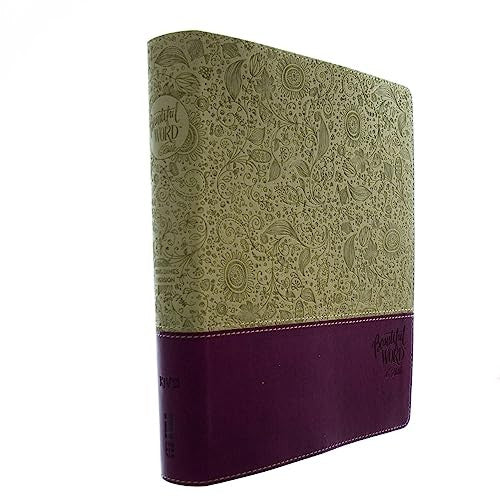 KJV, Beautiful Word Bible, Leathersoft, Tan/Pink, Red Letter Edition