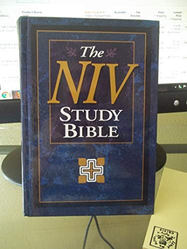 NIV Study Bible, Large Print, Hardcover, Red Letter Edition