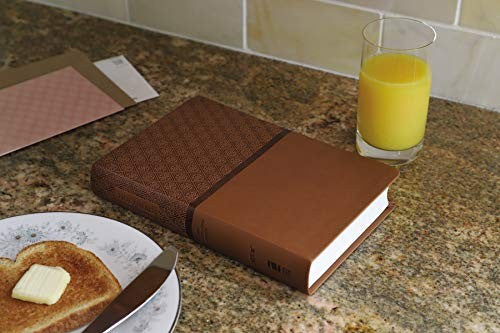 NIV, ReadEasy Bible, Large Print, Leathersoft, Tan, Red Letter