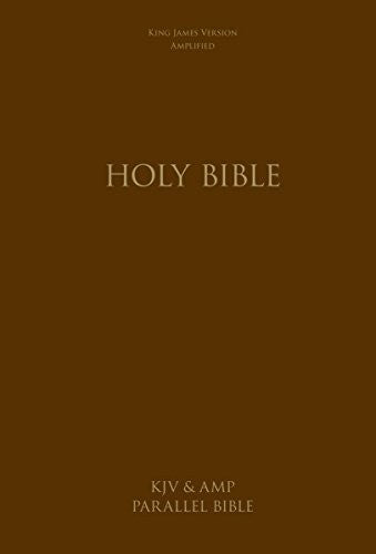 KJV, Amplified, Parallel Bible, Large Print, Hardcover, Red Letter Edition