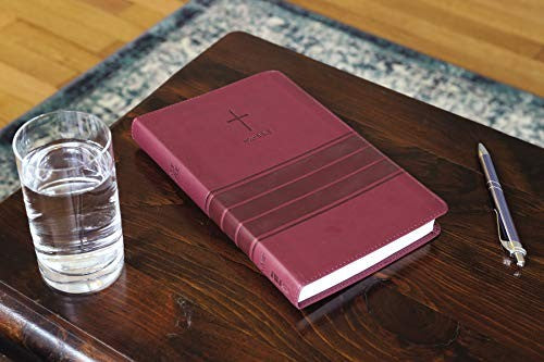 NIV, Value Thinline Bible, Leathersoft, Burgundy, Comfort Print