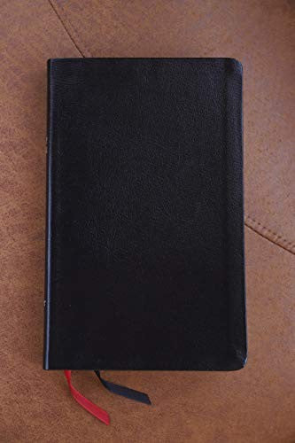 NIV, Thinline Bible, Bonded Leather, Black, Red Letter, Comfort Print