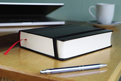 NIV, Journal the Word Bible (Perfect for Note-Taking), Hardcover, Black, Red Letter, Comfort Print