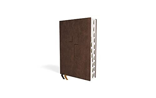 The Jesus Bible, NIV Edition, (With Thumb Tabs to Help Locate the Books of the Bible), Leathersoft, Brown, Thumb Indexed, Comfort Print
