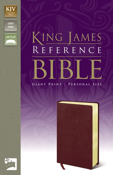 KJV, Reference Bible, Giant Print, Personal Size, Bonded Leather, Burgundy, Red Letter Edition