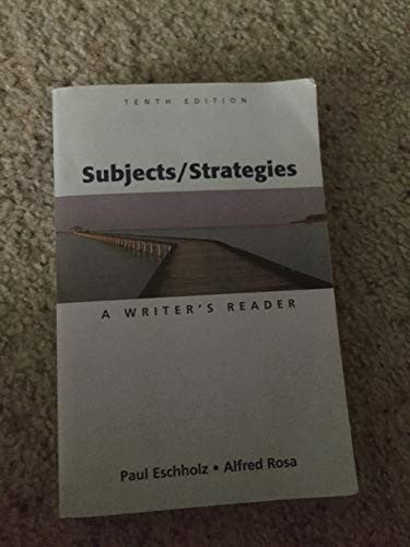 Subjects/Strategies