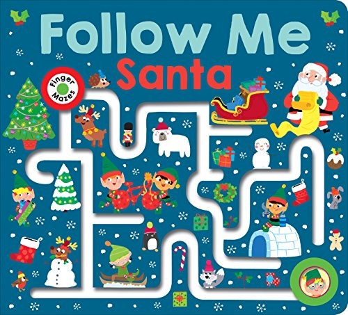 Maze Book: Follow Me Santa (Large Edition)