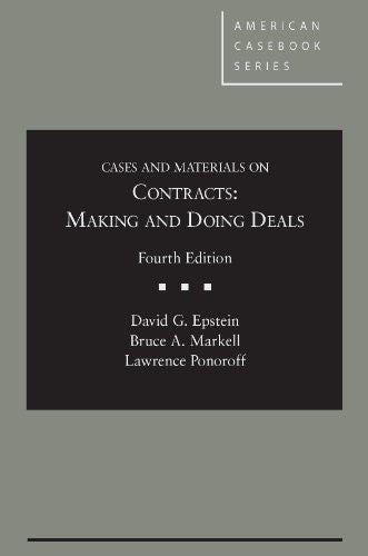 Cases and Materials on Contracts