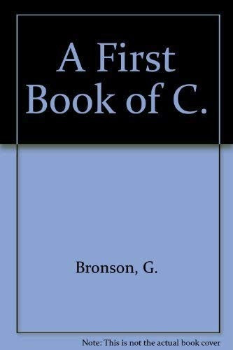 A First Book of C.