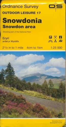 Outdoor Leisure Map 017: Snowdonia - Snowdon Area
