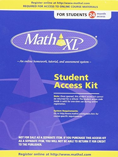 MathXL -- Valuepack Access Card (24-month access)