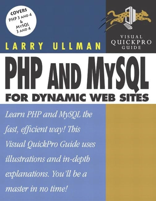 PHP and MySQL for Dynamic Web Sites