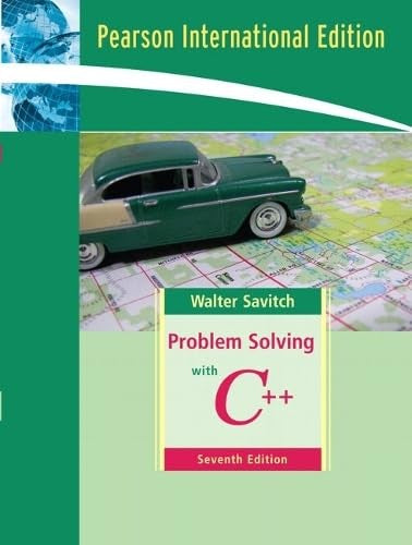 Problem Solving with C++