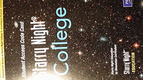 Starry Night College Student Access Code Card