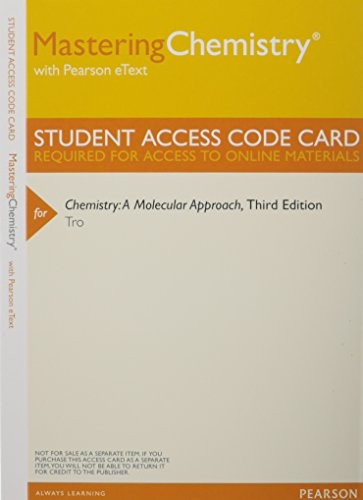 Chemistry with Masteringchemistry Access Code