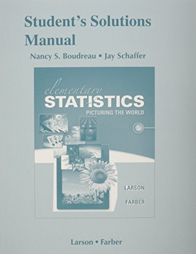 Student's Solutions Manual for Elementary Statistics