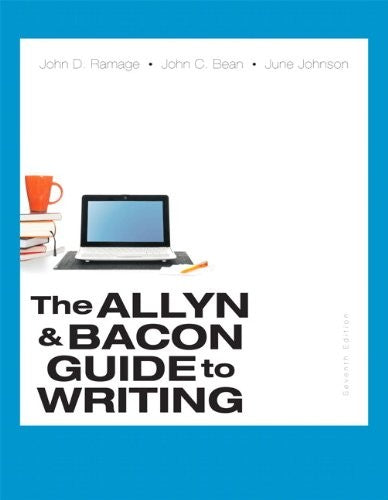 The Allyn & Bacon Guide to Writing