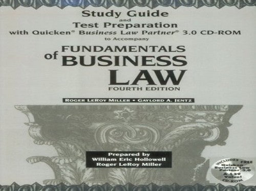 Study Guide with Quicken Business Law Partner 2.0 CD-ROM