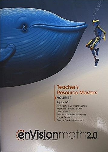 enVision Math 2.0, Teacher's Resource Masters, Grade 5, Volume 1, Topics 1-7, 9780328893263, 0328893269, 2017