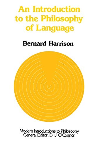 An Introduction to the Philosophy of Language